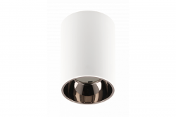 Decor Таванна лампа ARIES PC 73x105мм IP20 максимум 20W кръгла бяла/черна хром 1208963820