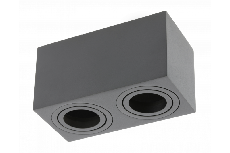 Decor Таванна осветителна апаратура AVEIRO DUO алуминий 160x80x85мм IP20 максимум 20W*2 квадратно черно. 1208963824