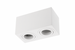 Decor Таванна осветителна арматура AVEIRO DUO алуминий 160x80x85мм IP20 максимум 20W*2 квадратно бяло. 1208963825