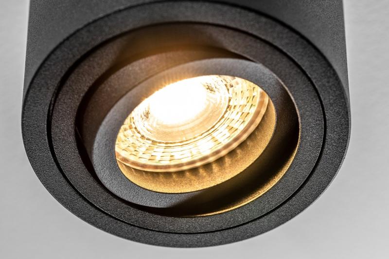 Decor Таванна осветителна апаратура AVEIRO алуминий 80x85мм IP20 максимум 20W кръгла черна. 1208963830