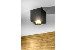 Decor Таванна лампа AVEIRO BIS алуминиева 80x80x90мм IP20 максимум 20W квадратна черна. 1208963836