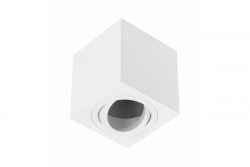 Decor Таванна лампа AVEIRO BIS алуминиева 80x80x90мм IP20 максимум 20W квадратна бяла. 1208963837