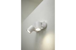 Decor Таванна светлинна апаратура BLINK AC220-240V 50/60 Hz GU10 макс. 20W*2 IP20 двойно бяло. 1208963843