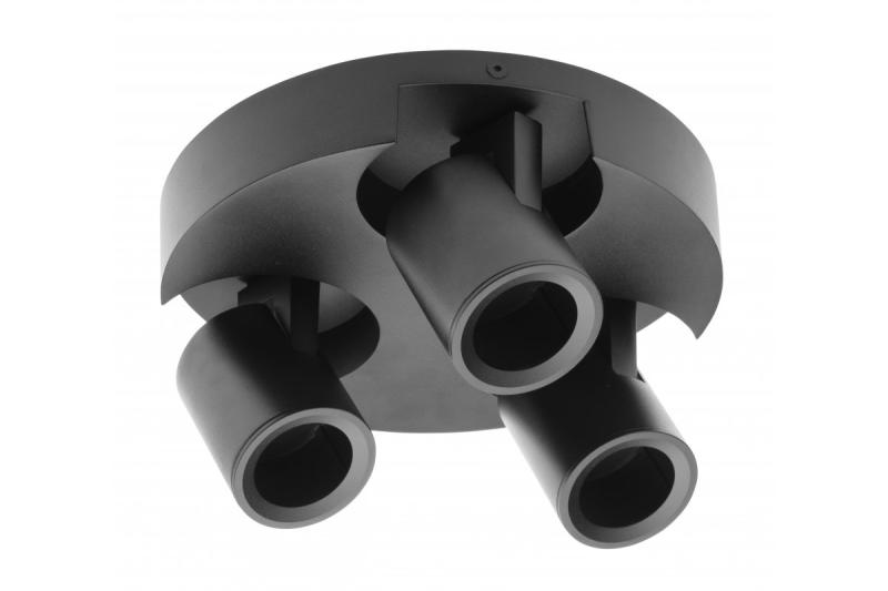 Decor Таванна светлинна апаратура BLINK AC220-240V 50/60 Hz GU10 макс. 20W*3 IP 20 тройно черна 1208963844