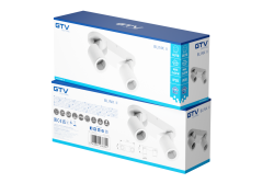 Decor Таванна лампа BLINK II макс. 250V 50/60 Hz GU10 макс. 20W*2 IP20 Двойно бяло. 1208963847