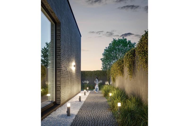 Decor Градинско осветително тяло CORTA-AU E27 MAX.25W IP44 AC220-240V 50-60Hz горно право стенно осветително тяло антрацит 1208963857