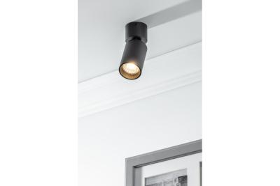 Decor Таванна осветителна апаратура FARGO MINI алуминий 56x150мм IP20 максимална мощност 20W кръгла черна. 1208963877
