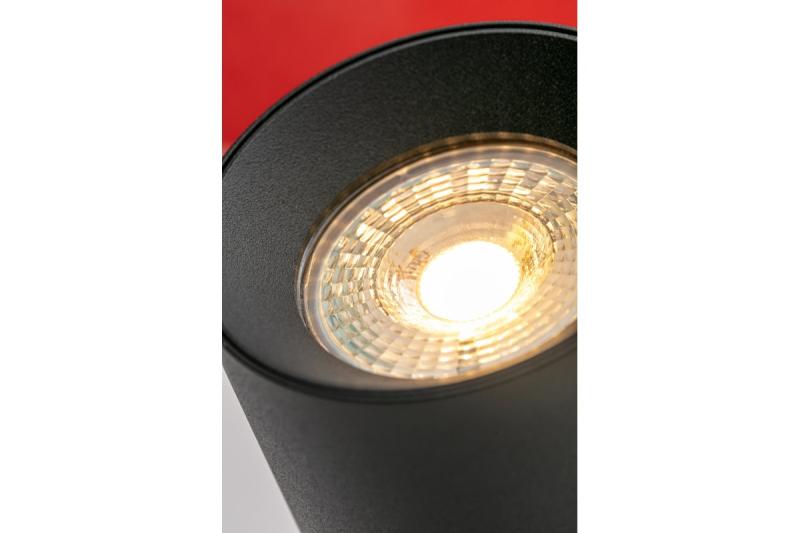 Decor Таванна лампа FARGO 2 алуминиева 70x166мм IP20 максимална мощност 20W кръгла черна. 1208963880