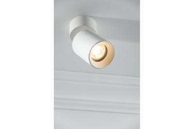 Decor Таванна лампа FARGO 2 алуминиева 70x166мм IP20 максимална мощност 20W кръгла черна. 1208963881