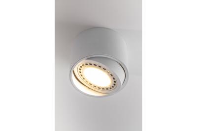 Decor ISUMI таванна лампа с регулируем ъгъл, алуминий 130x100 IP20 ES111 GU10 кръгла бяла 1208963895
