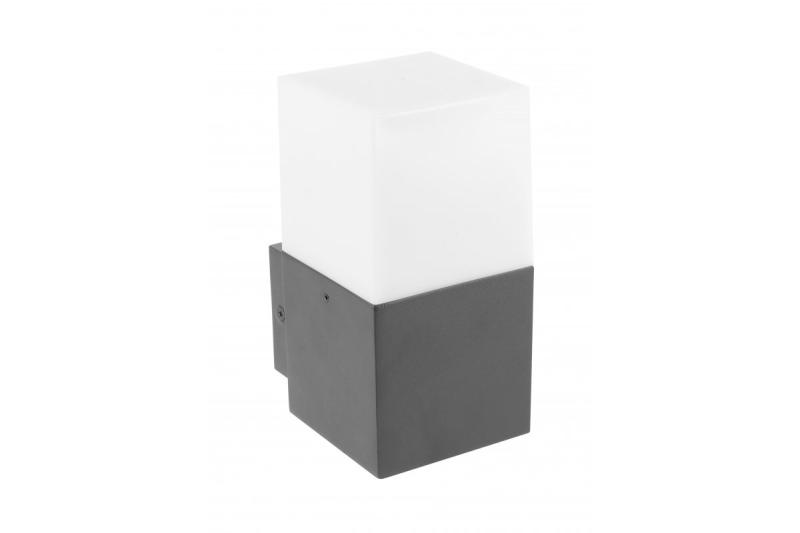 Decor Градинско осветително тяло LARGO-AU E27 MAX.15W IP44 AC220-240V 50-60Hz графитна стенна лампа с права форма 1208963916