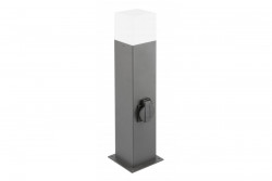 Decor Градинско осветително тяло LARGO-P 50 E27 MAX.15W IP44 AC220-240V 50-60Hz макс. 2500W монтажна пост графит 1208963919