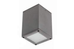 Decor Таванна лампа LENTO алуминий 100x130 IP54 максимум 35W квадратен графит. 1208963923