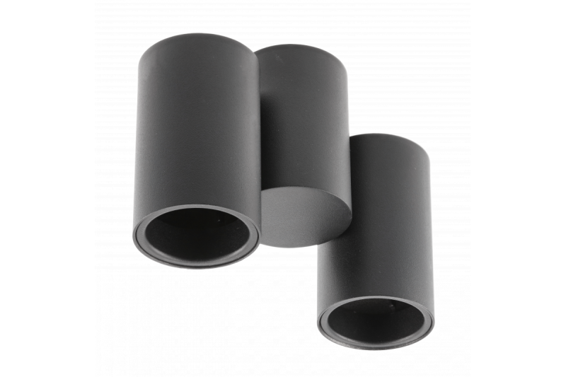 Decor Таванна лампа LUPO алуминий 17.5x5.6x11.5 IP20 2*GU10 макс. 50W кръгла черна 1208963926