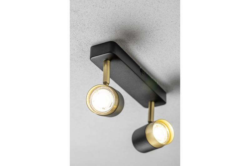 Decor Таванна лампа ORIO алуминиева 24.0x5.5x14.0 IP20 2*GU10 макс. 50W кръгла черна 1208963965