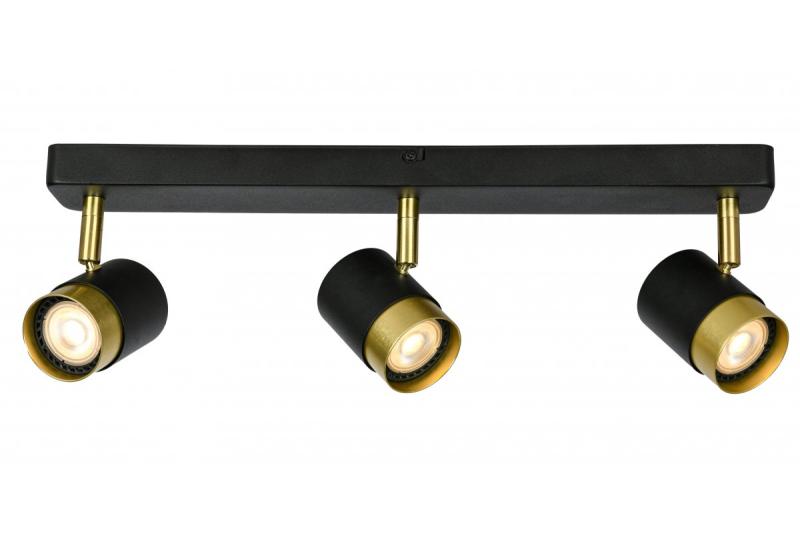 Decor Таванна лампа ORIO алуминий 43.0x5.5x14.0 IP20 3*GU10 макс. 50W кръгла черна 1208963967