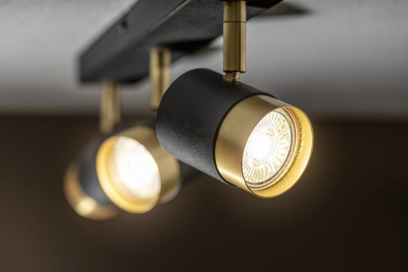 Decor Таванна лампа ORIO алуминий 43.0x5.5x14.0 IP20 3*GU10 макс. 50W кръгла черна 1208963967