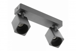 Decor Таванна осветителна тяло RENO алуминий IP20 макс. 20W*2 двоен квадрат черен. 1208963980