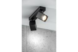 Decor Таванна осветителна тяло RENO алуминий IP20 макс. 20W*2 двоен квадрат черен. 1208963980