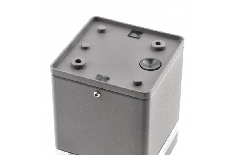 Decor Таванна лампа RIVEN алуминий 102x120 IP54 максимум 35W квадратен графит 1208963983