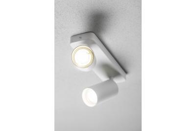 Decor Таванна лампа SANTO BIS алуминиева IP20 макс. 20W*2 двойно кръгла бяла. 1208964000