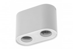 Decor Таванна лампа SENSO DUO алуминий 83x165x110 IP20 MAX 50W кръгла бяла. 1208964010