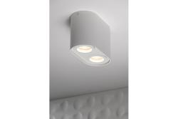 Decor Таванна лампа SENSO DUO алуминий 83x165x110 IP20 MAX 50W кръгла бяла. 1208964010