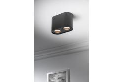 Decor Таванна лампа SENSO DUO алуминий 83x165x110 IP20 максимум 50W кръгла черна. 1208964011