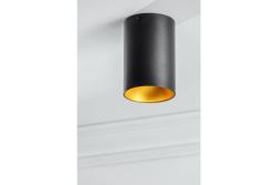Decor Таванна осветителна апаратура TENSA алуминиева. 96x140 IP20 GU10 кръгла черна. 1208964018