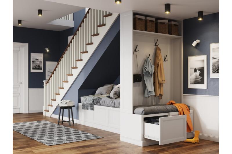 Decor Таванна осветителна апаратура TENSA алуминиева. 96x140 IP20 GU10 кръгла черна. 1208964018