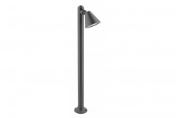Decor Градинско осветително тяло LUSTINO-P 80 GU10 MAX.20W IP44 AC220-240V 50-60Hz монтажен стълб графит 1208964034