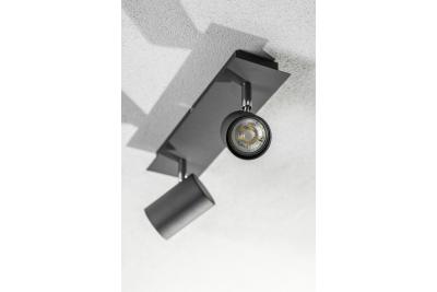 Decor Таванна лампа VENETO IP20 макс. 20W 2 x GU10 кръгла черна. 1208964038