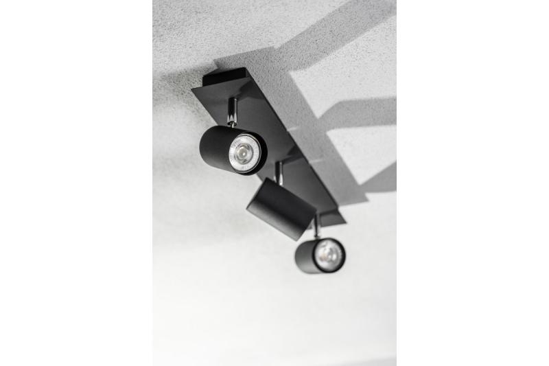 Decor Таванна лампа VENETO IP20 макс. 20W 3 x GU10 кръгла черна. 1208964040