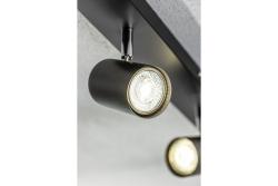 Decor Таванна лампа VENETO IP20 макс. 20W 5 x GU10 кръгла черна. 1208964044