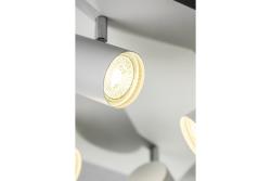 Decor Таванна лампа VENETO IP20 макс. 20W 4 x GU10 кръгла/квадратна бяла. 1208964045