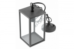 Decor Градинско осветително тяло, закачено VENTANA-H E27 MAX.20W IP54 AC220-240V 50-60Hz черно. 1208964047