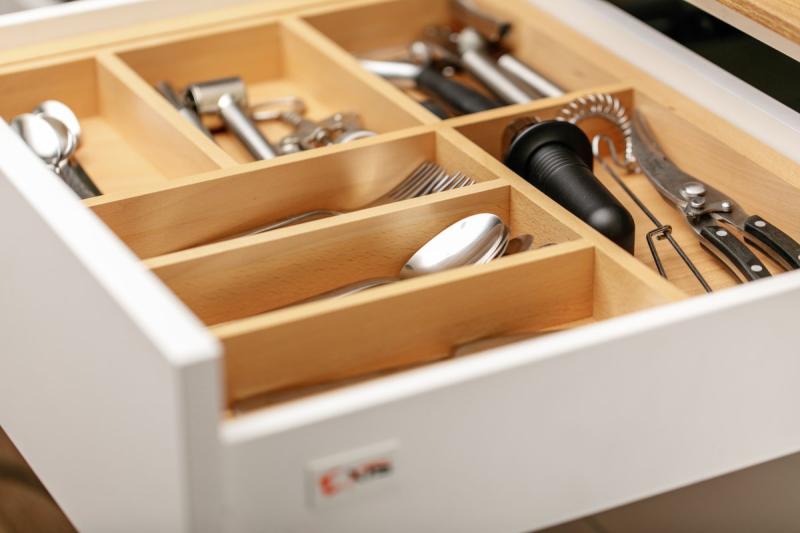 Декор Кътле Прибори за Кухня Регулируема Вложка за Шкафове 600-1000 мм 1208966291