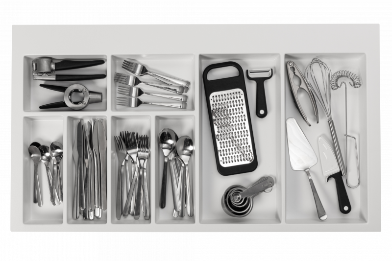 Декор Cutle Поставки за прибори Вложка за кухненско чекмедже 900 Бял 1208966381