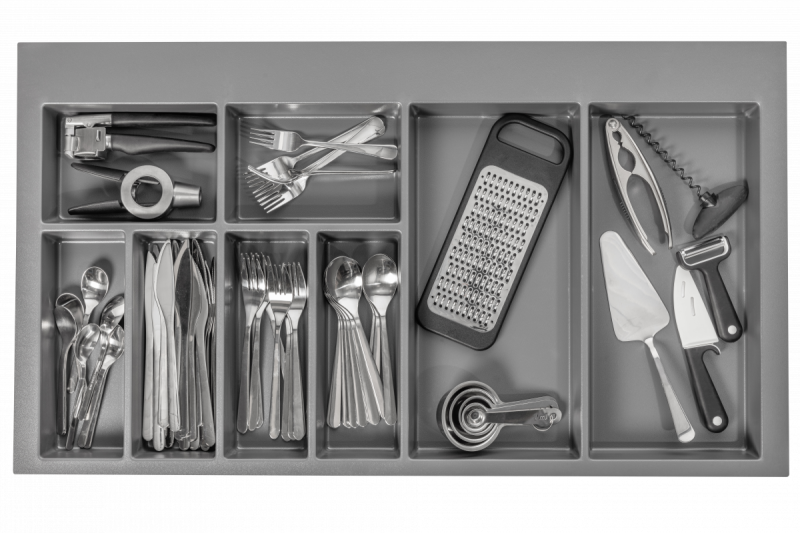 Декор Cutle Поставка за прибори за кухненско чекмедже 900 Антрацит 1208966382