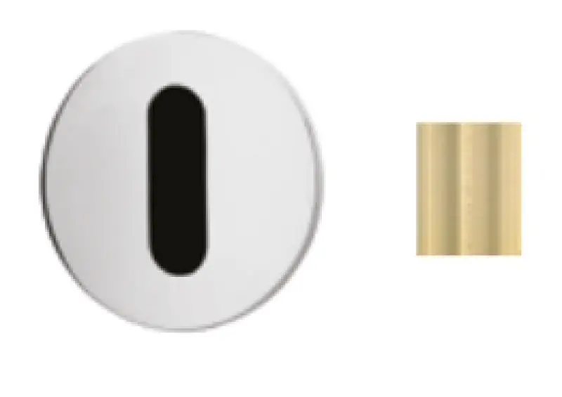 Вградена мивка за вода от Waterrevolution Flow с инфрачервен сензор на мрежово захранване PVD светло злато T118EEWGE