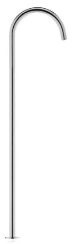 Водна революция Flow стоящ смесител за умивалник с PVD чучур, изчистено светло злато T1677WGE