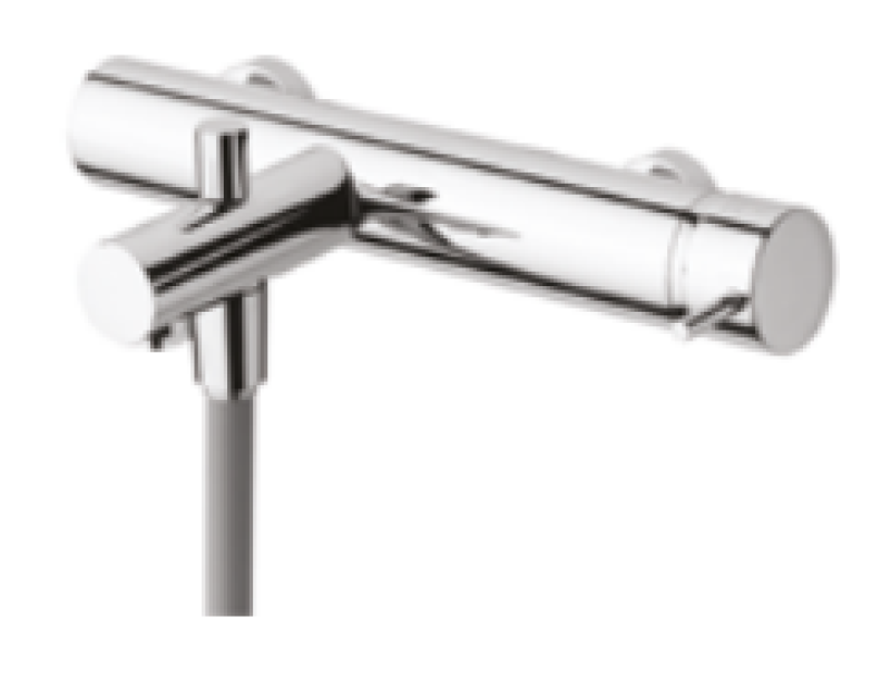 Ватереволюция Flow смесител за вана с комплект ръчен душ PVD матово четкано Gun Metal T130GME