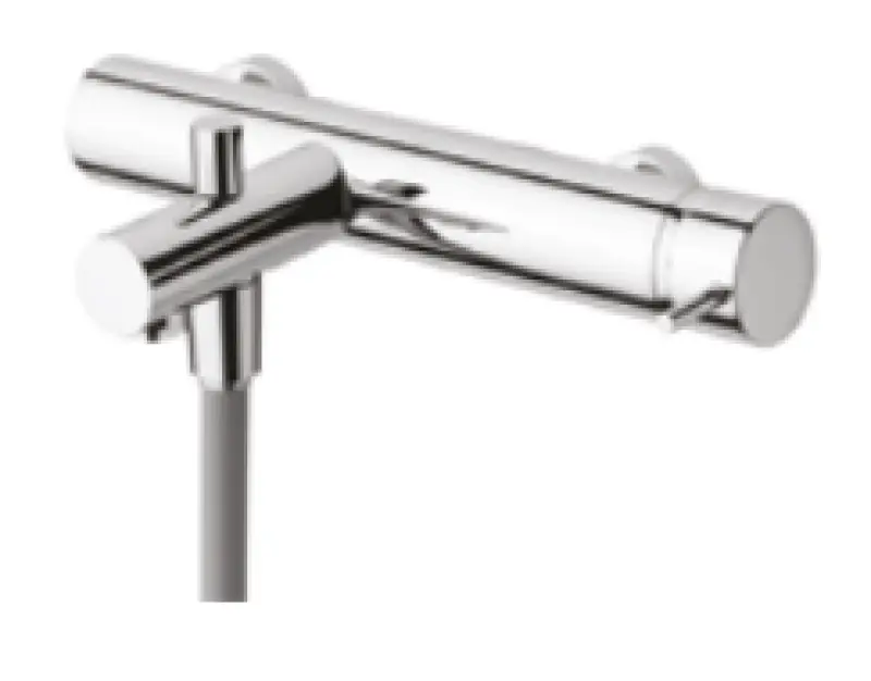 Waterevolution Flow батерия за вана с комплект ръчен душ PVD сатенено светло злато T130WGE