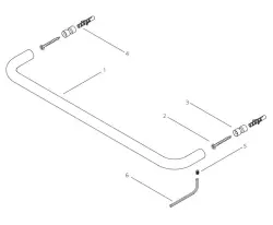 Waterevolution flow Поставка за кърпи 60cm Copper A112CPE