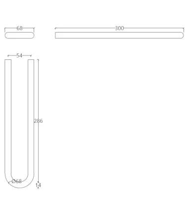 Waterevolution Flow поставка за кърпи PVD Light Gold A115WGE