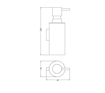 Waterevolution Deep  висящ диспенсър за сапун Copper A226CPE