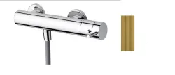 Waterevolution Flow душтермостат с душкомплект кръгъл месинг естествен T140TNRLE