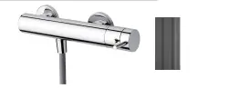 Waterevolution Flow душтермостат с душкомплект кръгъл PVD gun Metal T140TNRGME