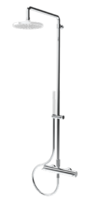 Waterevolution Flow душкомбинация с дъждовен душ хром 200 мм T141N01