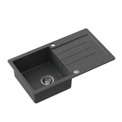 Quadri Kendal антрацит гранит мивка с отцедник 77x44cm обръщаем 1208967397